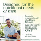MegaFood One Daily Multivitamin for Men 40+ with 21 Nutrients, 90 Tablets | Immune Support, Heart, Muscle & Prostate Health, Methylated B12, Methylfolate, Vitamin D3, C & Zinc, Vegetarian, 90 Servings
