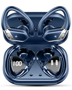 Buy now Ltinist Wireless Earbud, Bluetooth 5.3 Headphones Pure Bass Sound with Earhooks, 75H Battery Over Ear Headphones with Dual-LED Display, IP7 Waterproof Earphones Built-in Microphone for Running Sports at indiglob india