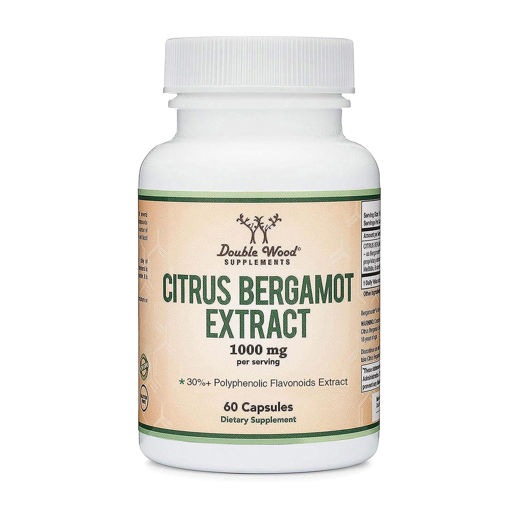 Citrus Bergamot Extract 1,000mg, Supports Healthy Cholesterol, 60 Capsules | Full-Spectrum Citrus Polyphenols, Supports Heart Health, Healthy Cholesterol + Triglyceride Levels, Third-Party Tested