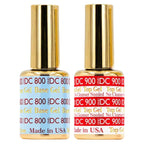 DND Base Gel & Top Gel No Cleanse Duo | Professional UV/LED Base Coat & No Cleanse Top Coat Set, Glossy Chip-Free Finish, Long Lasting Wear, Easy Soak Off Removal