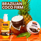 Palmer's Brazilian Cocoa Firming Body Oil, Coconut Oil Formula (6.5 Fl Oz) | Helps with Skin Tightening & Firming of Bum, Bust & Belly with Vitamin E, Provides 48hr Moisture, Dermatologist Approved