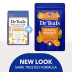 Dr Teal's Pure Epsom Magnesium Salt Soak, Glow & Radiance with Vitamin C & Citrus Essential Oils, 3 lbs