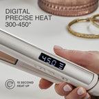 Remington Shine Therapy 1 Inch Hair Straightener, Argan Oil & Keratin | Keratin ceramic plates deliver smooth results; this flat iron reduces frizz for ideal hair styling.