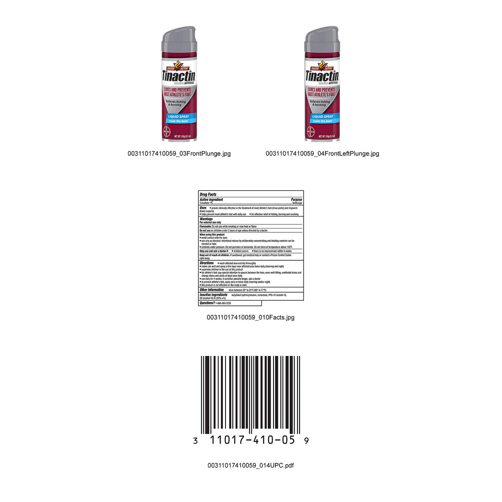 Tinactin Antifungal Liquid Spray 5.30 oz (Pack of 2)