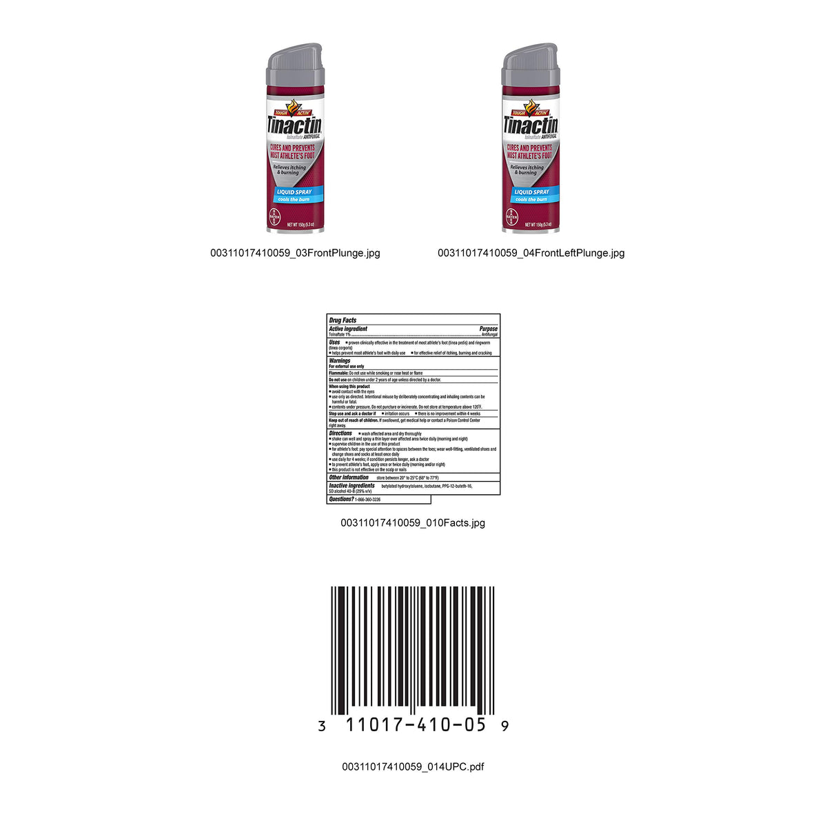 Tinactin Antifungal Liquid Spray 5.30 oz (Pack of 2)