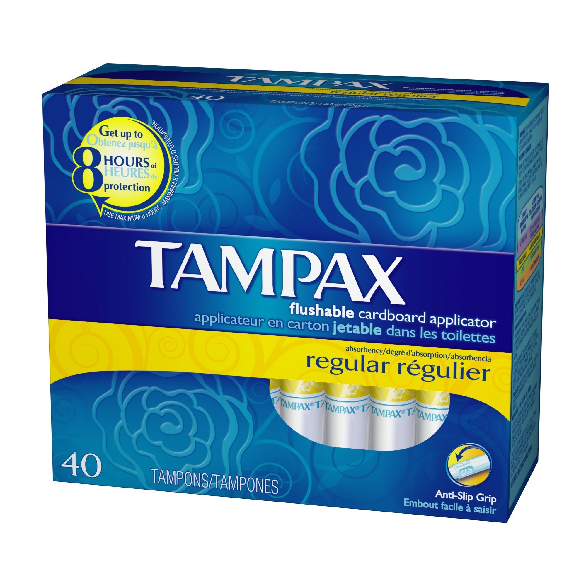 Buy now Tampax Regular, 40-Count Packages (Pack of 2) at indiglob india