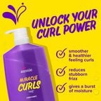 Aussie Miracle Curls Conditioner with Coconut Oil, Paraben Free, 26.2 oz