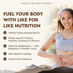 Ancestral Supplements Grass Fed Beef Kidney Supplement, 3000mg, 180 Ct | DAO enzyme-rich formula for kidney support and kidney health, promoting urinary & histamine balance with B12.