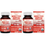 Organic Vitamin C | Whole Food Vitamin C from Fruit Plus Absorption Enhancing Cofactors - Vegan, Enhanced Bioavailability - Immune Support, Antioxidant, Total Health (90 Servings)