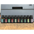 Ultimate Aromatherapy Diffuser & Essential Oil Set - Ultrasonic Top 10 Oils Modern with 4 Timer 7 Ambient Light Settings Therapeutic Grade Lavender