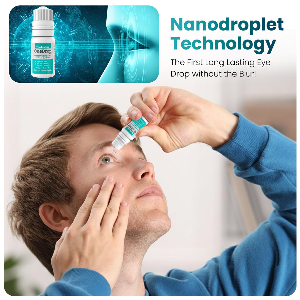 TearRestore OneDrop Preservative Free Eye Drops for Severe Dry Eye Relief