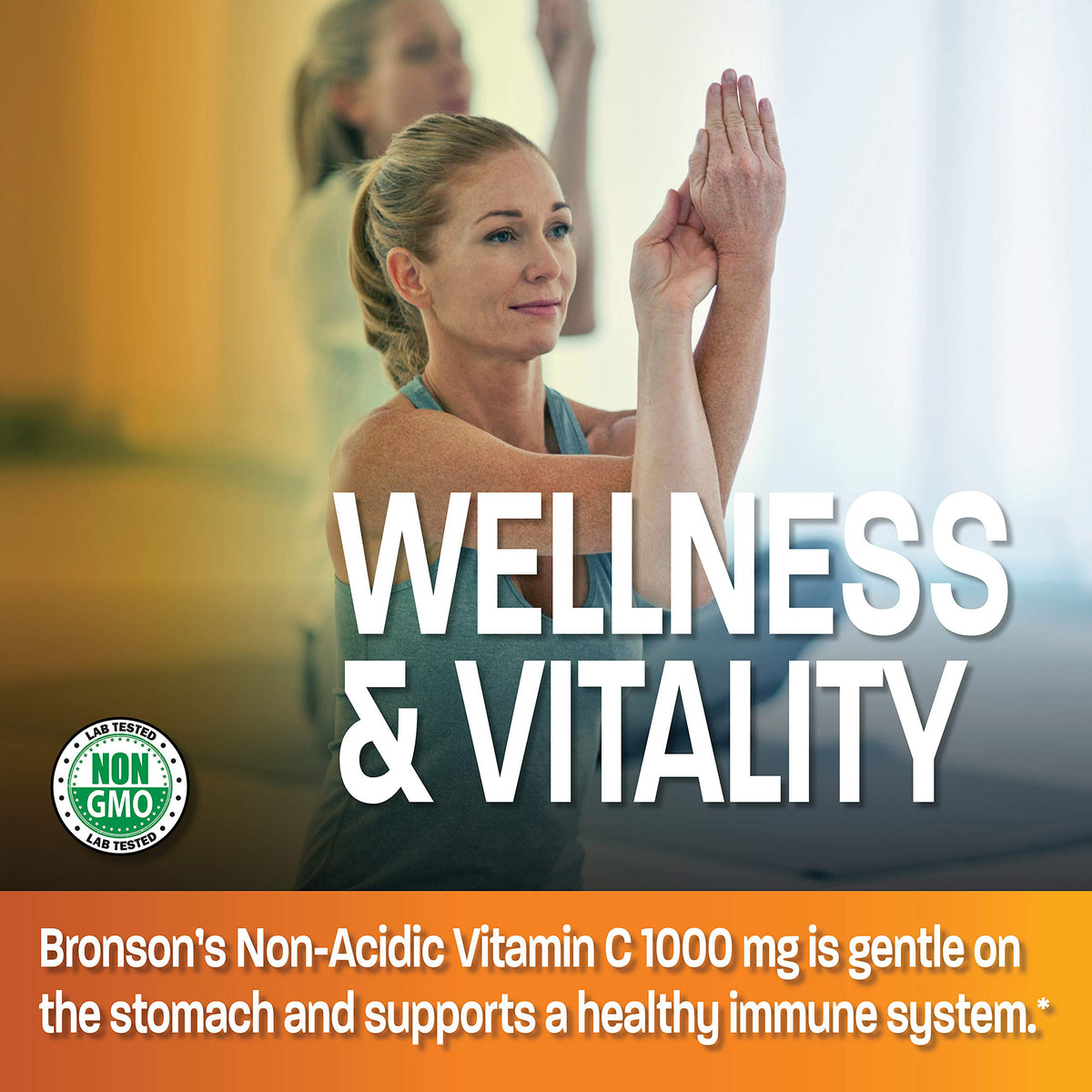 Bronson Non-Acidic Vitamin C 1000 mg as Sodium Ascorbate, 250 Tablets