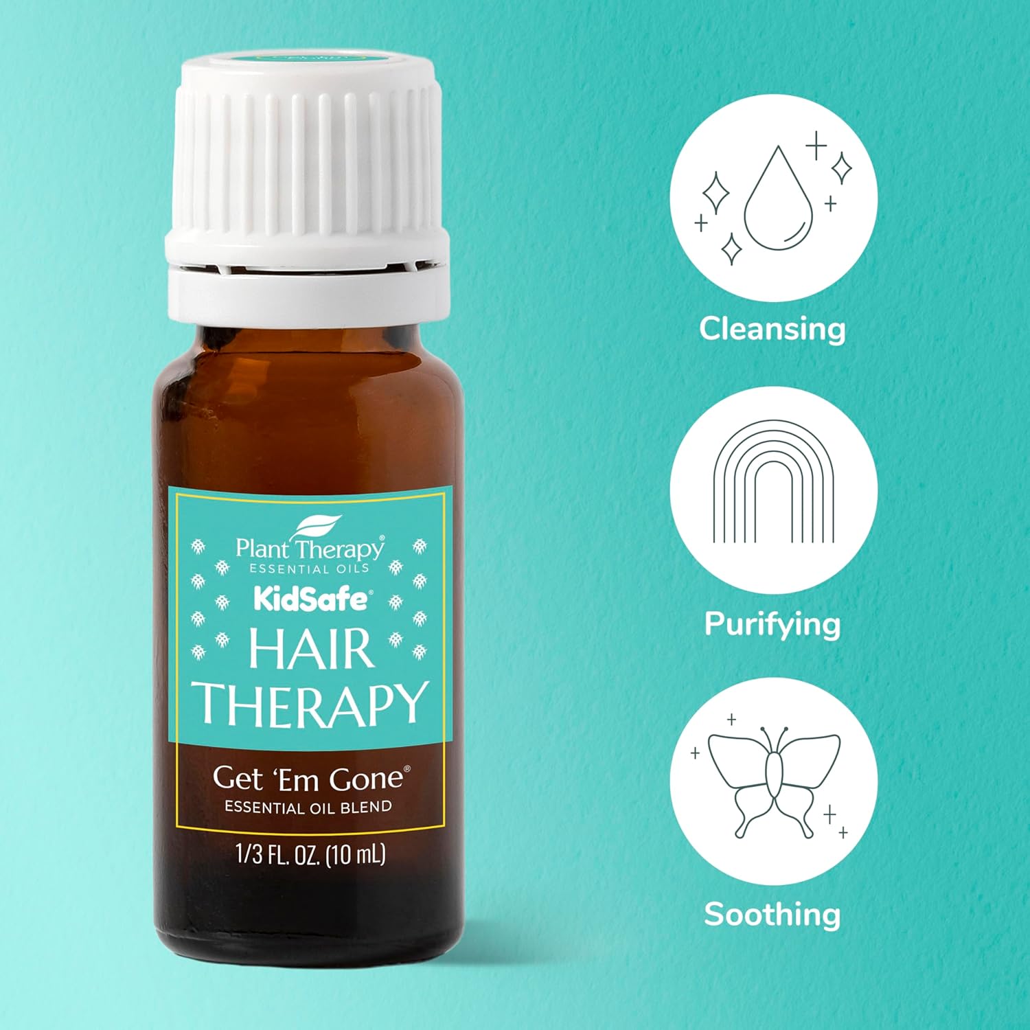 Buy now Plant Therapy KidSafe Get 'Em Gone Synergy Essential Oil 10 ml (1/3 oz) 100% Pure, Undiluted, Therapeutic Grade at indiglob india