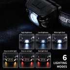 Outdoor Headlamp, USB Rechargeable, 12 Hour Continuous Lighting