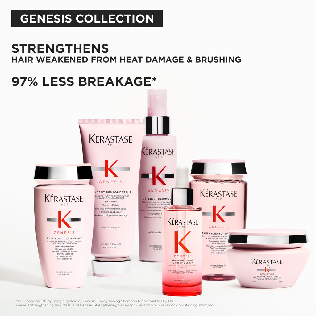 "Kerastase Genesis Strengthening Fondant Renforcateur Conditioner - For Normal To Dry Hair, Gently Cleanses & Helps Reduce Hair Fall, For Weak or Damaged Hair, Strengthens, Detangles & Hydrates