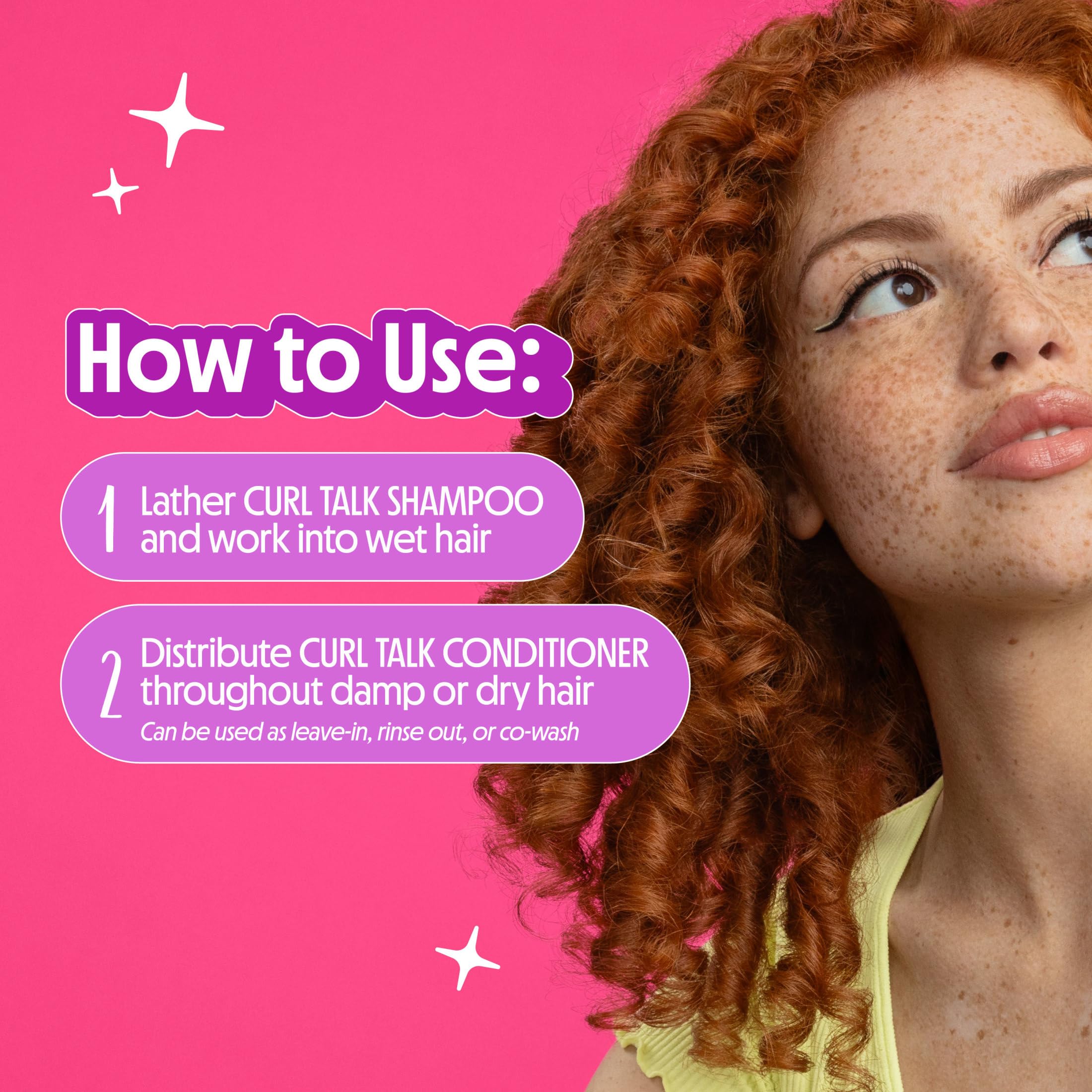 Not Your Mother's Curl Talk Shampoo and Conditioner for Frizz Control | 12 fl oz Each - Cleanse, Hydrate, Moisturize, & Enhance Curls - Long-Lasting Frizz Control - All Curly Hair - Citrus Jasmine