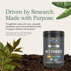 Garden of Life Dr. Formulated Keto Organic MCT Powder - 30 Servings, 6g MCTs from Coconuts Plus Prebiotic Fiber & Probiotics, Certified Organic, Non-GMO, Vegan, Gluten Free