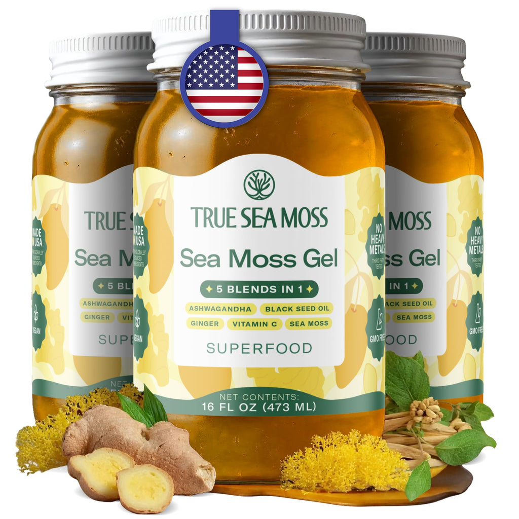 Buy now TrueSeaMoss Sea Moss Gel – Made in USA – Wildcrafted Seamoss, Fruits & Jarred Vegetables – Pineapple, Pack of 1 (Labels may Vary) at indiglob india