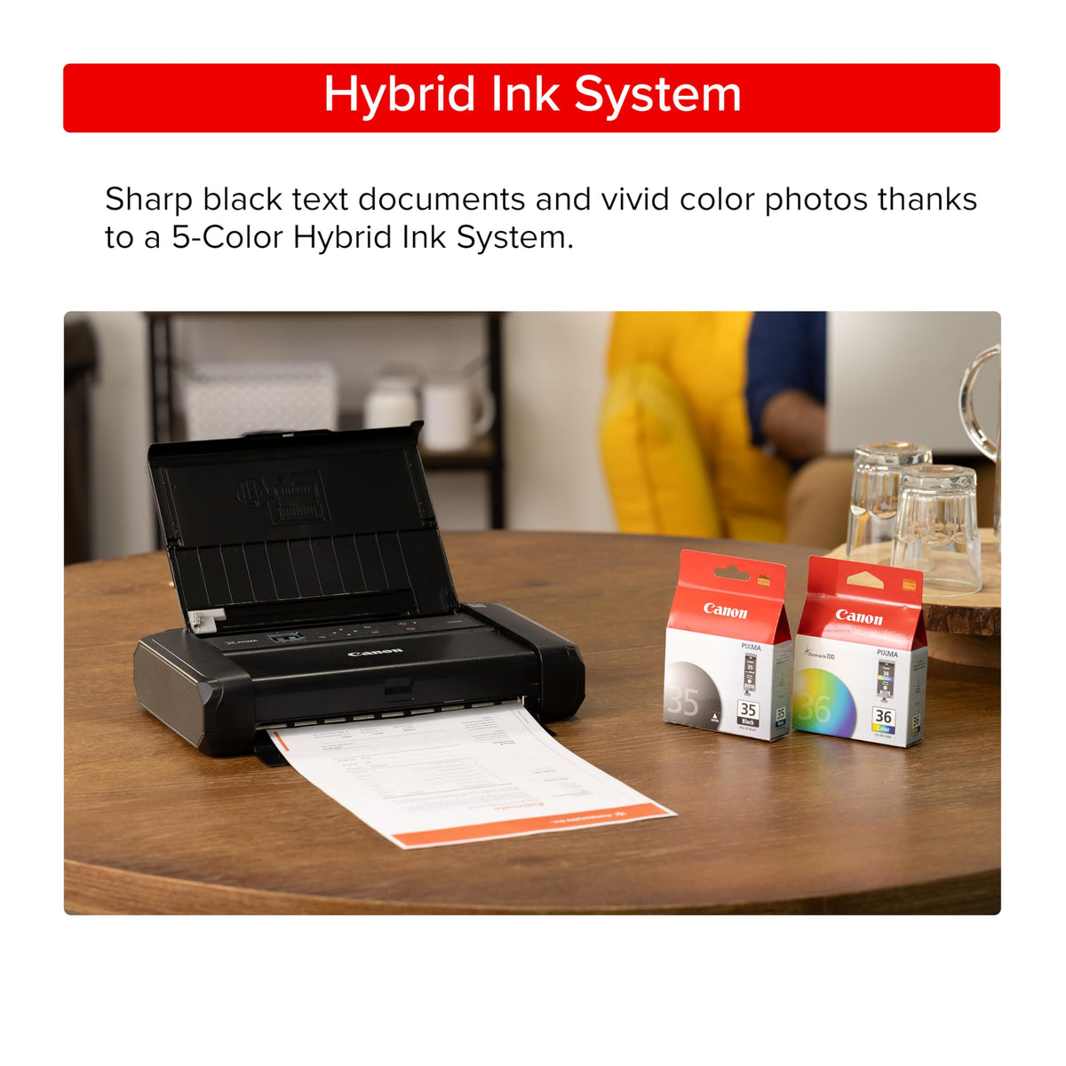 Canon PIXMA TR160 Color Wireless Portable Printer