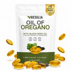 Resilia Oil Of Oregano Softgels with Black Seed Oil - 60 Softgels | Non-GMO, Gluten-Free and Soy-Free