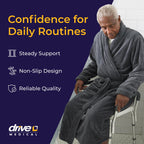 Drive Medical Premium Shower Chair with Back and Padded Arms, White