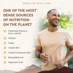 Ancestral Supplements Beef Liver Support Capsules, Iron & Energy, 180 Ct | Freeze-dried, Non-GMO Liver Rich in Heme Iron, Vitamin A & B12; Grass-fed, Desiccated, Vital Liver Support, Natural Liver