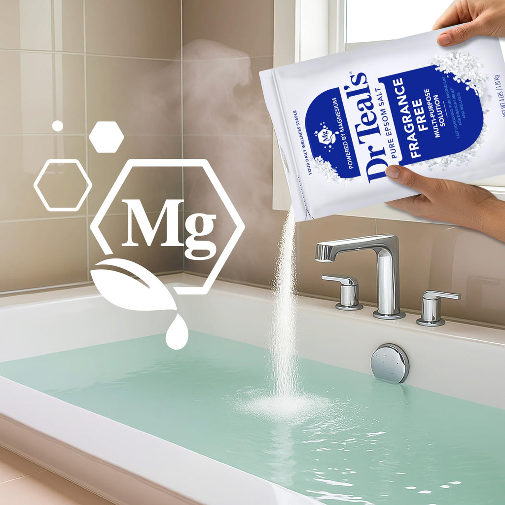 Dr Teal's Epsom Salt Magnesium Soak, Fragrance Free, 4 lbs