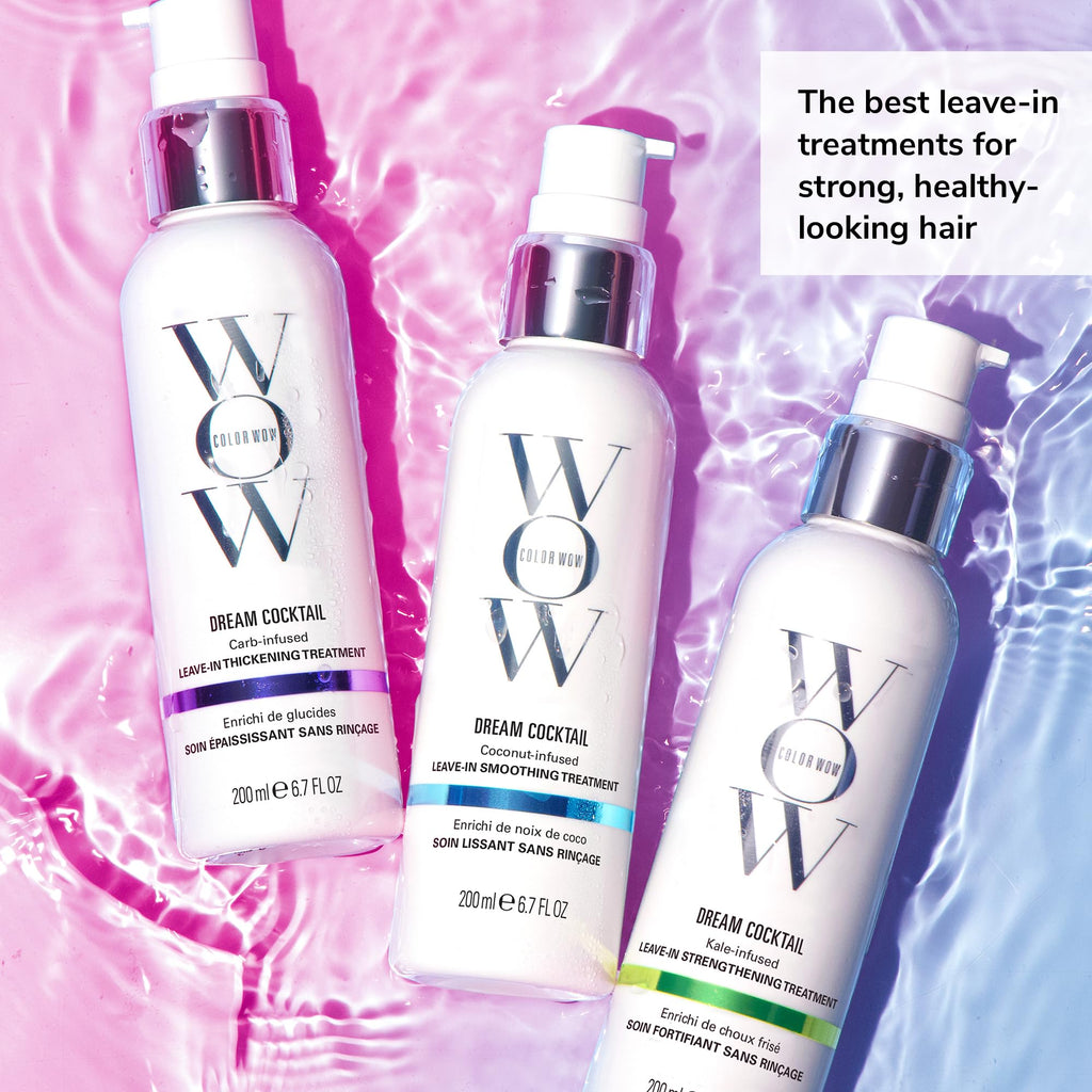 COLOR WOW Dream Cocktail Carb – Carb Infused Thickening Leave-In Treatment | Carb-infused leave-in treatment for thin, flat, limp hair. Transforms strands to thick and full with heat protection.