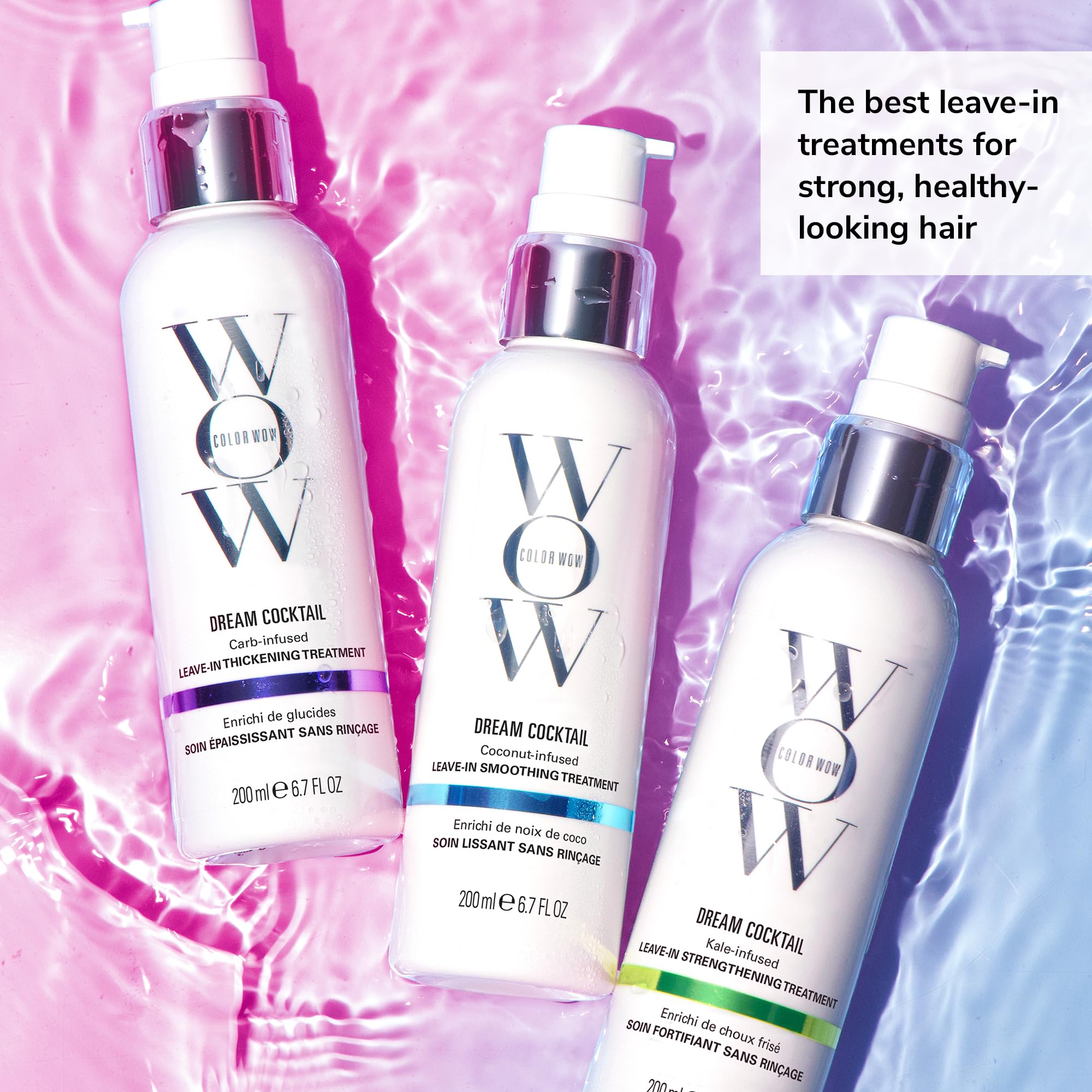 COLOR WOW Dream Cocktail Carb – Carb Infused Thickening Leave-In Treatment | Carb-infused leave-in treatment for thin, flat, limp hair. Transforms strands to thick and full with heat protection.