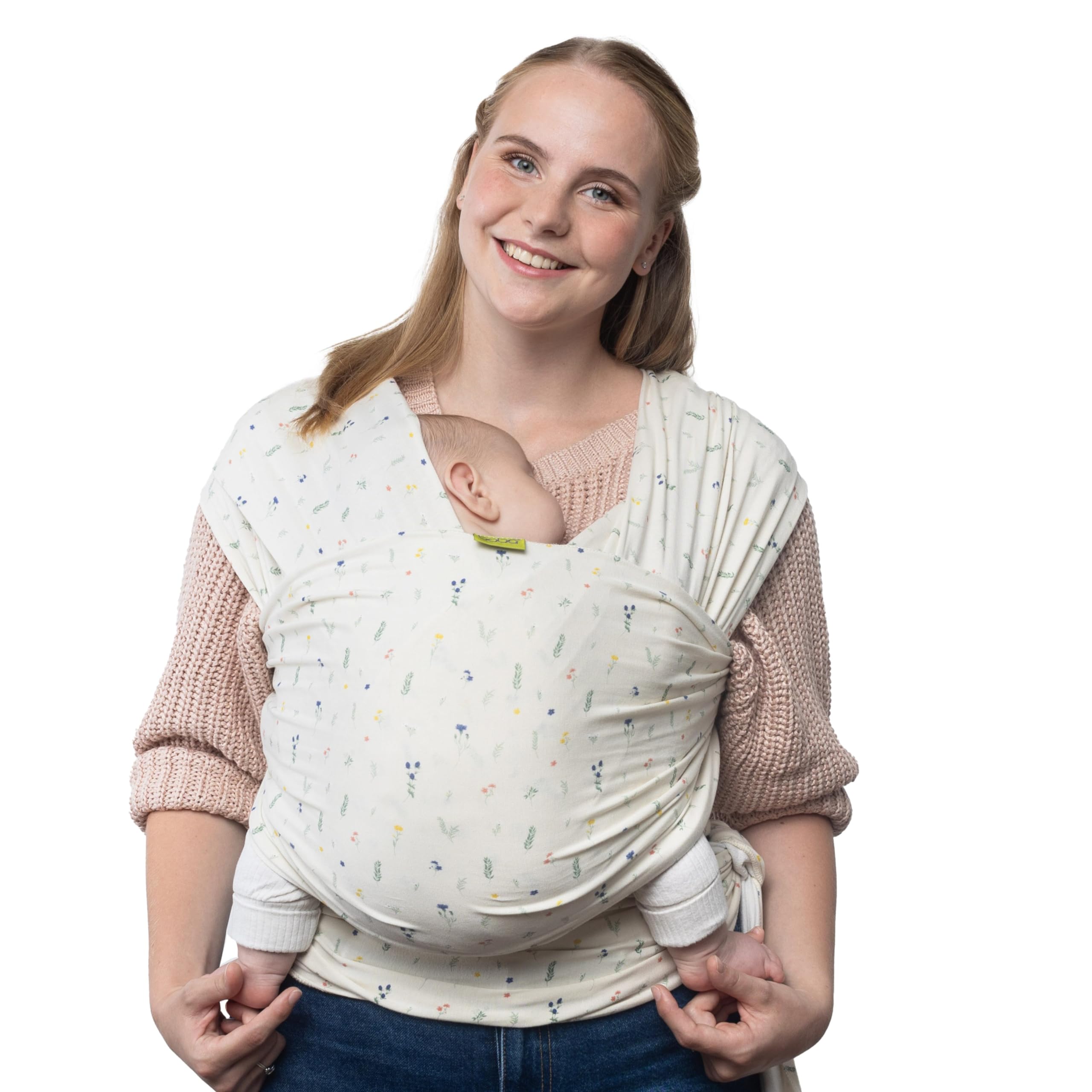 Buy now Boba Baby Wrap Carrier – Original Baby Sling Carrier for Newborns (7–35 lbs), Soft, Secure, Hands-Free & Ergonomic, Ideal for Comfortable Bonding, New Parents (Grey) Bamboo Serenity Achillea at indiglob india