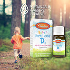Buy now Carlson - Baby's Super Daily D3, Baby Vitamin D Drops, 400 IU (10 mcg) per Drop, 1-Year Supply, Vegetarian, Liquid Vitamin D Drops for Infants and Toddlers, Unflavored, 365 Drops at indiglob india