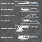 KNINE OUTDOORS Hunting Deer Knife Set Field Dressing Kit