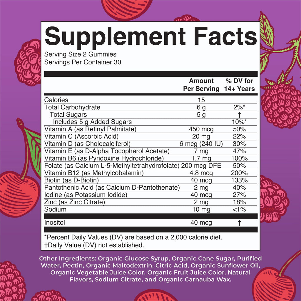 MARYRUTH'S Organic Men's Multivitamin Gummies, Vegan, Non-GMO, 60 Count | USDA, Vegan, Daily Multivitamins for Immune Support, Non-GMO, Gluten Free, 60 Count