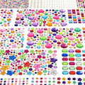 Gem Stickers, 6124Pcs Self-Adhesive Face Gems for Kids Crafts Nail Art DIY