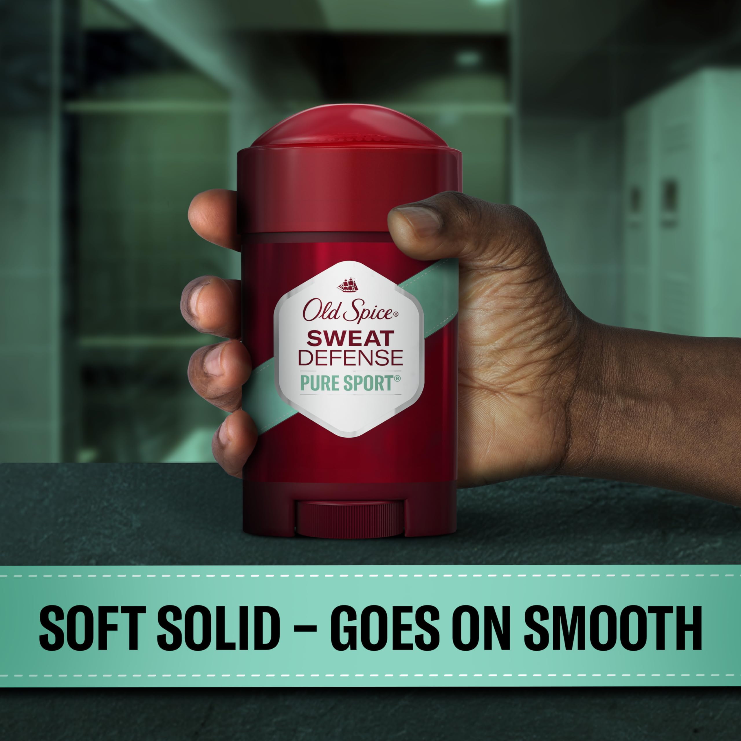 Old Spice Antiperspirant and Deodorant for Men, 24/7 Sweat and Odor Protection, Legendary Fragrance, Sweat Defense, Pure Sport Plus, 2.6 oz Twin Pack