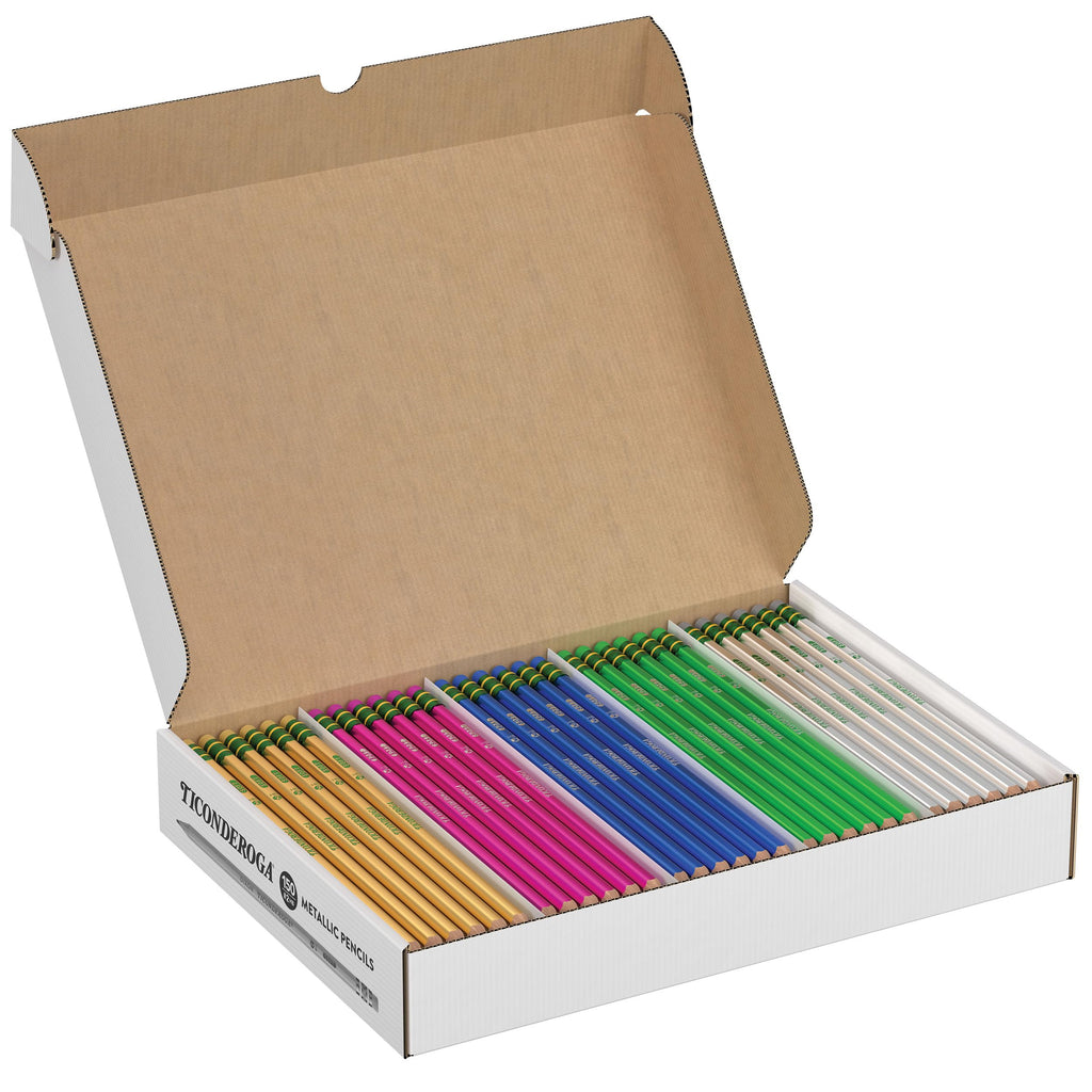 Buy now Ticonderoga Wood-Cased Pencils, Pre-Sharpened, #2 HB Soft, Neon Colors, 10 Count at indiglob india