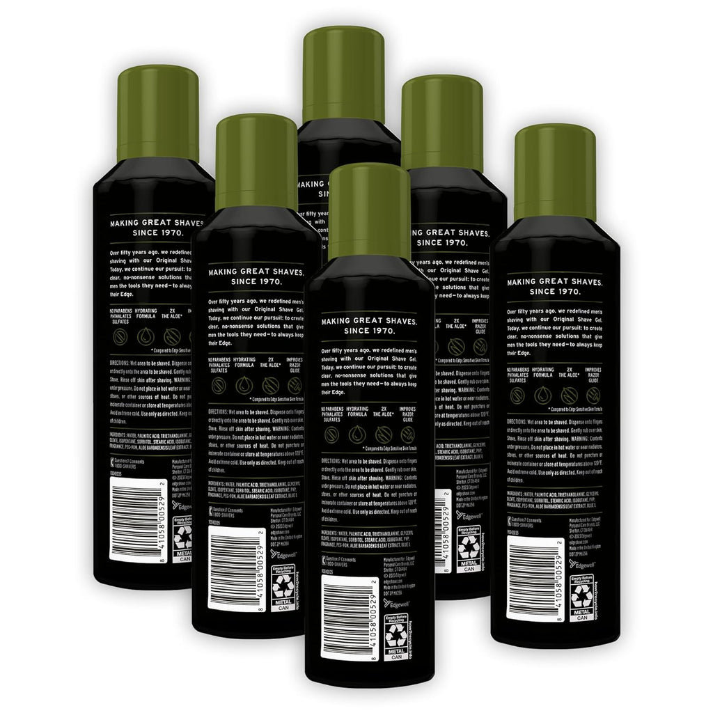 Buy now Edge Shaving Gel for Men, Soothing Aloe with Twice The Aloe, (6 Pack) - Shave Gel For Men That Moisturizes, Protects and Soothes To Help Reduce Skin Irritation at indiglob india