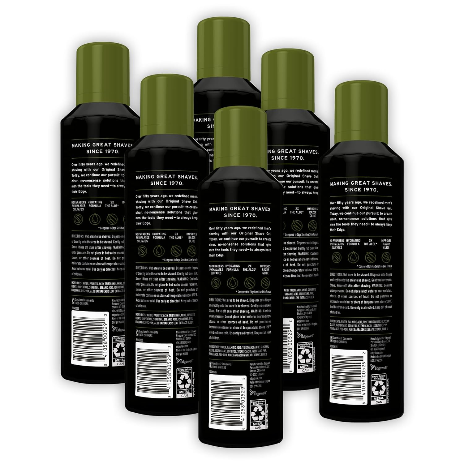 Buy now Edge Shaving Gel for Men, Soothing Aloe with Twice The Aloe, (6 Pack) - Shave Gel For Men That Moisturizes, Protects and Soothes To Help Reduce Skin Irritation at indiglob india