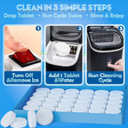 Ice Machine Cleaner Tablets – Ice Maker Cleaner & Descaler for Countertop, Nugget & Commercial Units – Citric Acid–Based – 36 Tablets (Up to 1.5-Year Supply) – Removes Limescale & Odors