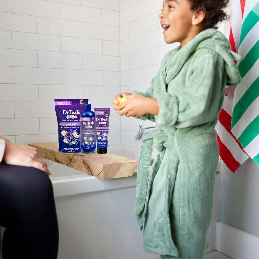 Dr Teal's Kids 3-in-1 Sleep Bubble Bath, Body Wash & Shampoo with Melatonin & Essential Oil, Lavender Scent, 20 fl oz (Pack of 3)