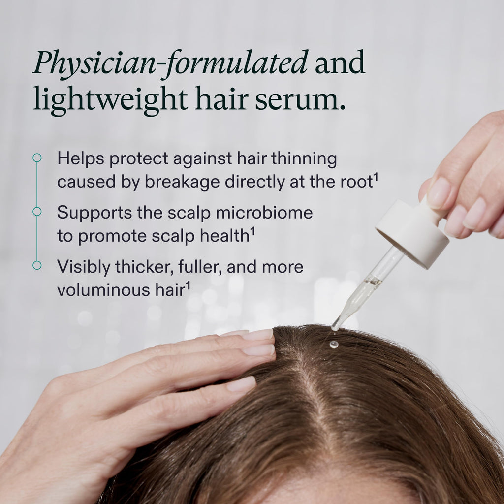 Nutrafol Women's Hair Serum, Supports Visibly Thicker and Stronger Hair, Vegan, Lightweight and Fast-Absorbing.