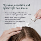 Nutrafol Women's Hair Serum, Supports Visibly Thicker and Stronger Hair, Vegan, Lightweight and Fast-Absorbing.