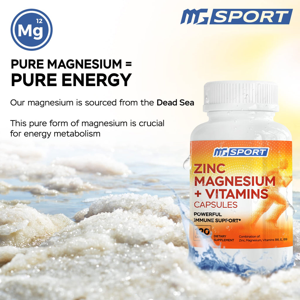 MgSport ZMA Supplement, 120 Capsules