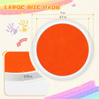 Ink Pad Pads for Rubber stamps, 7"Stamp Pad with 8 Colors for Kids