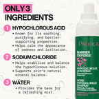 Pacifica Hypochlorous Acid Spray for Face and Skin; Barrier Defense Facial Mist | Soothe Redness, Acne, Eczema, Irritation | HOCl Non-Toxic Clean Formula Facial Cleanser Spray | Fragrance-Free, Vegan