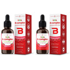 NutraChamps Organic Vitamin B Complex for Kids, B1, B2, B3, B6, B7, B9 & Methyl B12, Kids B Complex Liquid Drops Supplement, Energy, Focus, Metabolism, Natural Berry, 120 Servings, 4 Month Supply