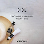 Davines OI Oil, Multi-Function Potion for All Hair Types - Weightless Anti-Frizz & Shine-Enhancing Serum with Roucou Oil - Detangles & Replenishes Moisture Hydrating Treatment