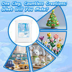 RAINFLOW White Foam Clay - Moldable Cosplay Foam Clay Soft Squishy