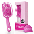 FHI Heat UNbrush Flex Detangling Brush - Ultra Flexible Hairbrush | DuoFlex Anti-Static Bristles for Removing Tangles, Massaging Scalp & Faster Styling - Pain-Free Hair Brush Detangler
