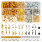 Buy now 220-Piece Braiding Hair Rings - 15 Styles, Jewelry for Braids, Clips, Pendants, Headbands & Accessories at indiglob india